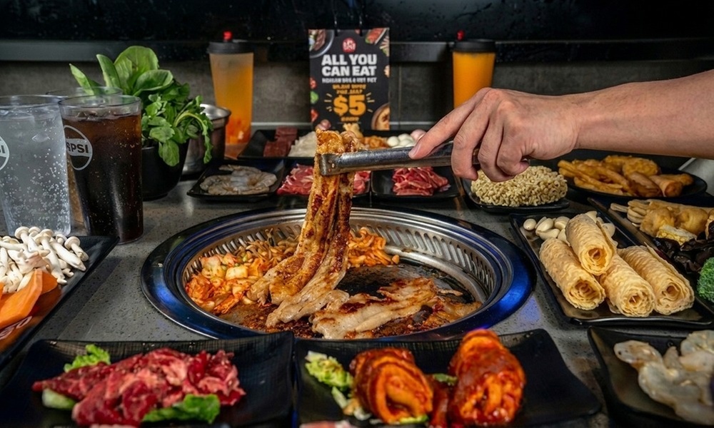 Immersive all-you-can-eat Korean BBQ and Hot Pot dining experience