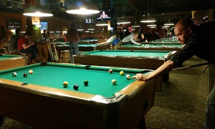 Two Hours of Pool and Two Drinks Per Person for Two People - Clicks Billiards