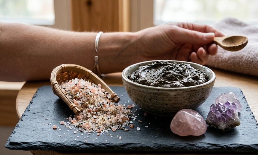 Image 4: Detox Mud & Back, Exfoliation Scrub, Detox Body Wrap, Facial & More