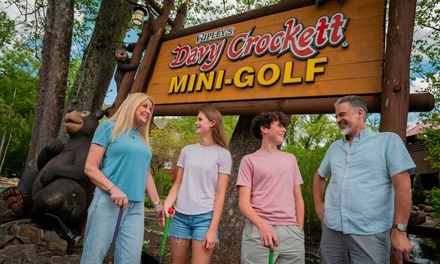 1 Child (ages 3-11): 36-Holes of Mini-Golf [Play 2 Courses] - Ripley's Davy Crockett Mini-Golf - Gatlinburg