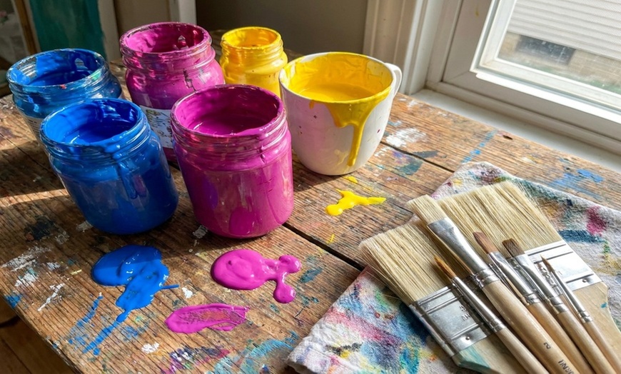 Image 4: Creative Paint Splattering Fun, Essential Materials Included
