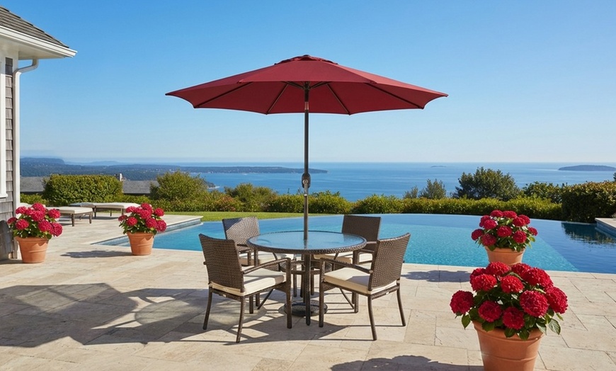 Image 14: Ombrellone da esterno con manovella e inclinazione regolabile