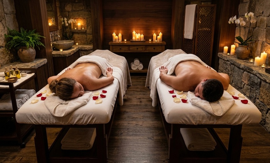 Image 2: 60- or 90-Minute Couples Swedish or Deep Tissue Massage with Oils