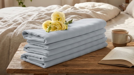 1800 Count Cotton Bamboo Feel Dobby Striped Sheet Set Deep Pockets 4 Piece Set Twin Navy Blue