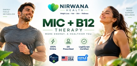 30-Day Supply of MIC + B12 Lipotropic Injections with Consultation: Doctor-Prescribed & Delivered - Nirwana Health