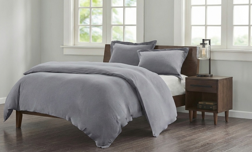 Image 3: Copripiumino matrimoniale in 100% cotone Jersey