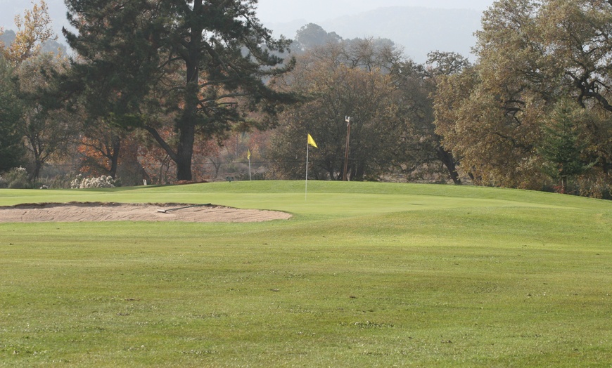 Image 1: Weekday 18-Hole Golf Experience for 1-4 people with Cart in Gilroy, CA