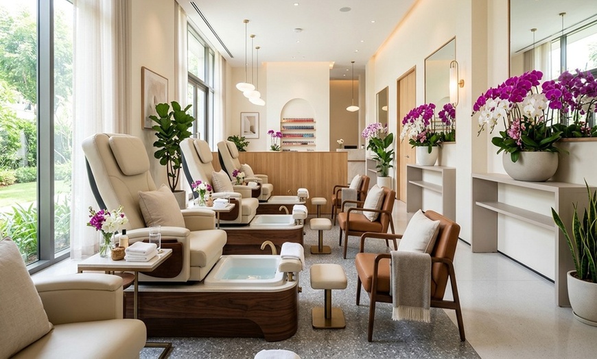Image 2: Pamper your Nails with Luxurious Mani-Pedis with Gel Options at The Spa (Up To 42% Off)