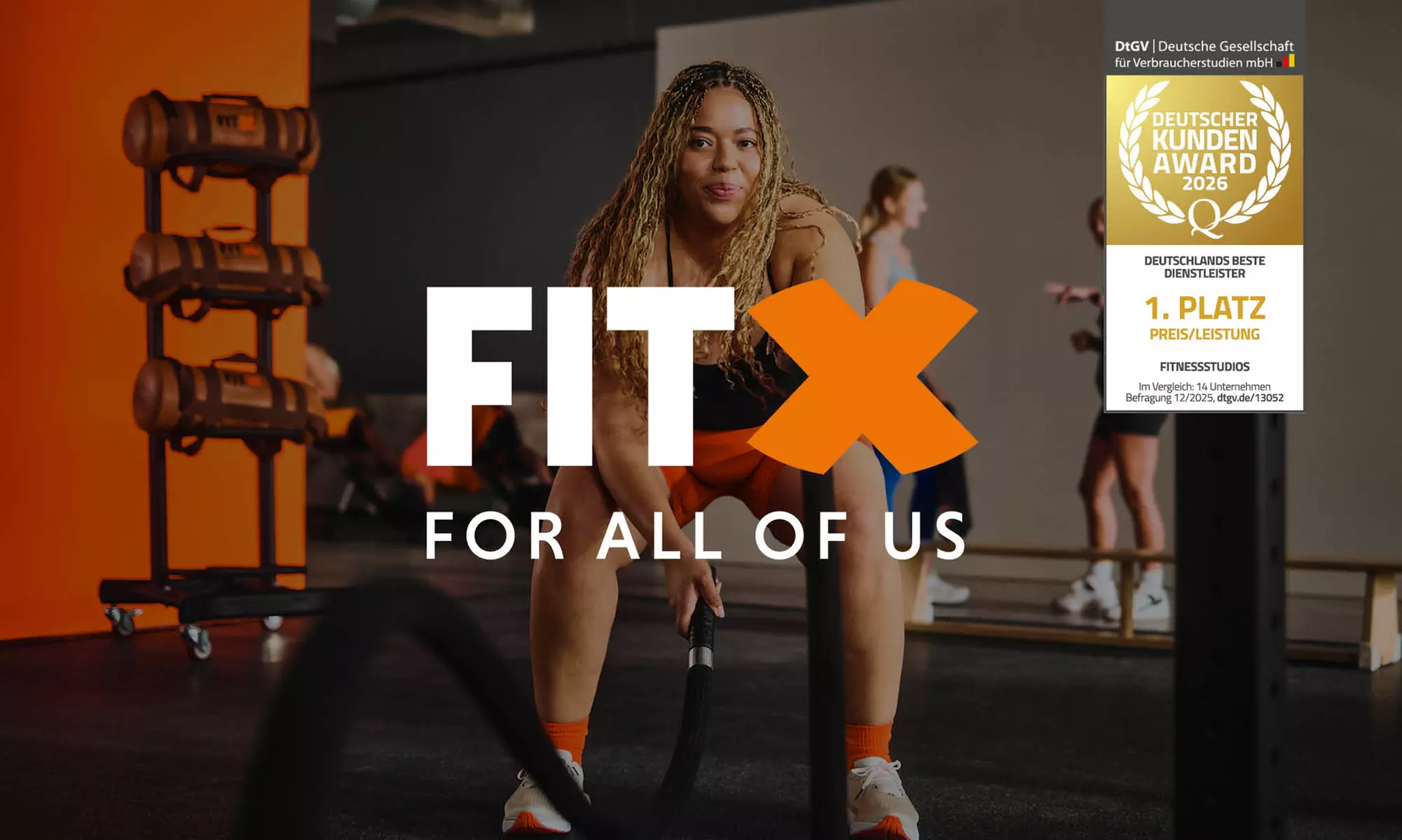 1 Jahr FitX für 299 € inkl. Getränkeflat, Kursen & Trainingsplänen