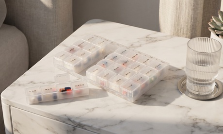 Groupon Unisex Weekly Medication Pill Organiser Box: One