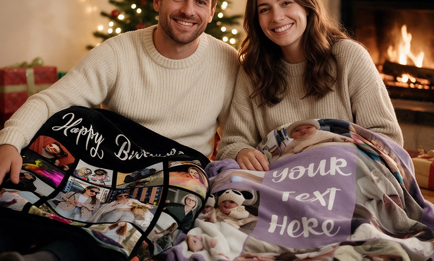 Image 16: Custom Photo Blankets from Justyling (Up to 91% Off)