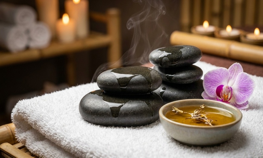 Image 6: 60-min Single or Couples Massage with Optional Hot Stones 