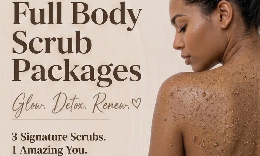 Image 2: 60-Min Body Scrubs: Turmeric, Coffee, or Oatmeal for Skin Renewal