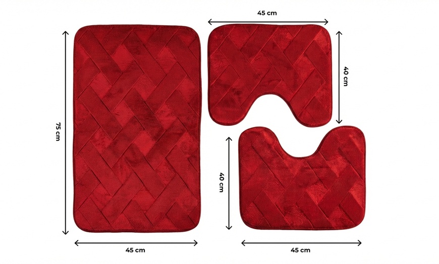 Image 10: Set de tapis de bain 3 pièces, couleur au choix