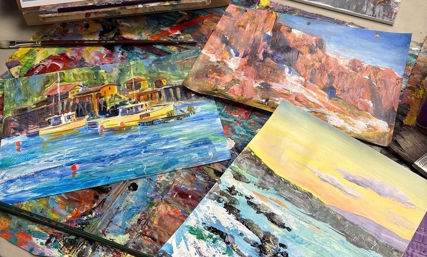 Image 2: Create & Learn: Painting Workshops or 1-Month Class Pass