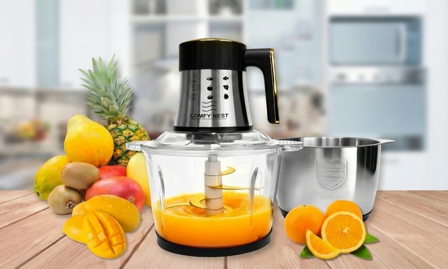 Image 10: Robot multifonction Comfy Nest 3 en 1 avec 2 bols de 3 L, 200 W
