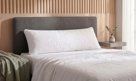 SAMPUR Traversin microfibre 90 cm housse rafraîchissante, White