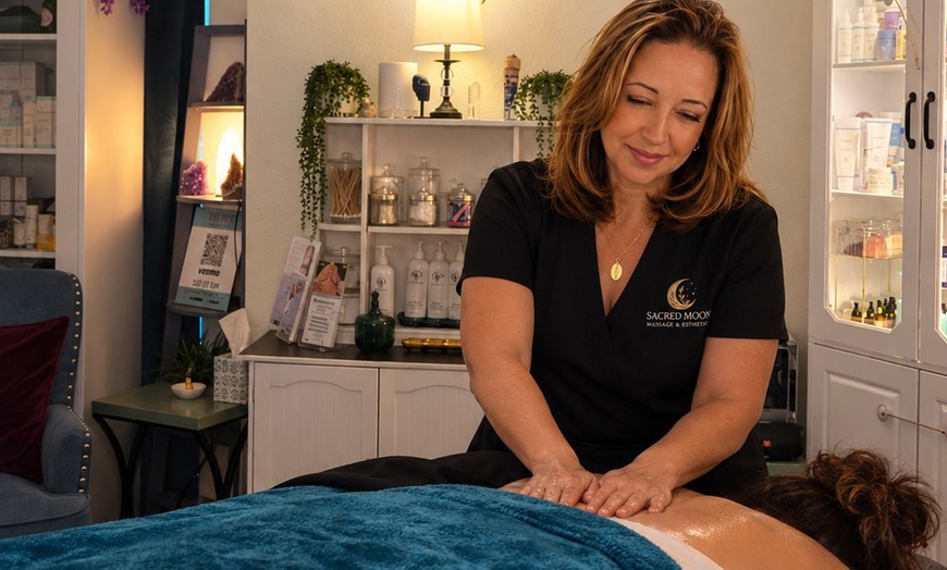 Image 2: Relaxing 50-Min Full Body or Deep-Tissue Massage with Hot Stones
