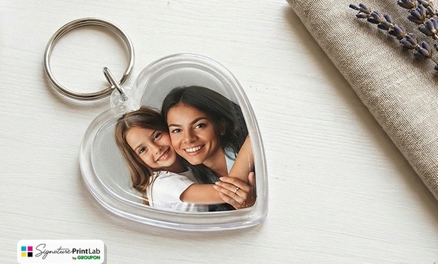 Image 6: Get Puzzle, Photo Tile, Poster, or Keyring Heart with Vibrant Color
