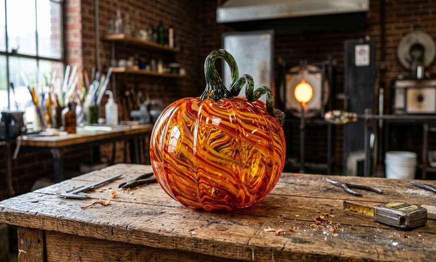 Image 2: Craft Your Own Blown Glass Pumpkin in a Hands-On Workshop