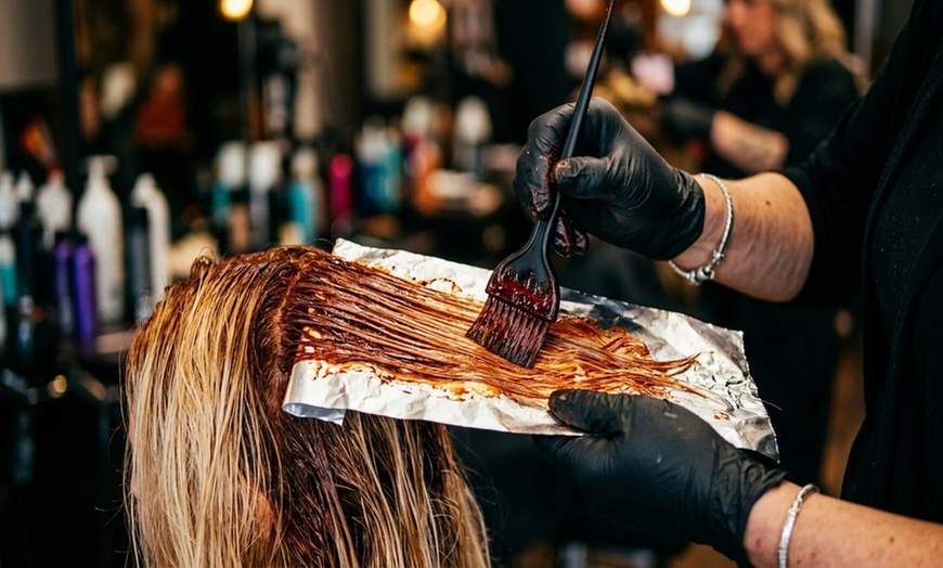 Image 4: Wash and Blow Dry with Optional Root Color, Partial/Full Foil Service