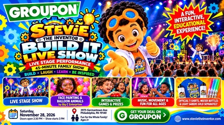 Admission for 1 Adult  or 1 Kid - Stevie The Inventor Build A Bot Class