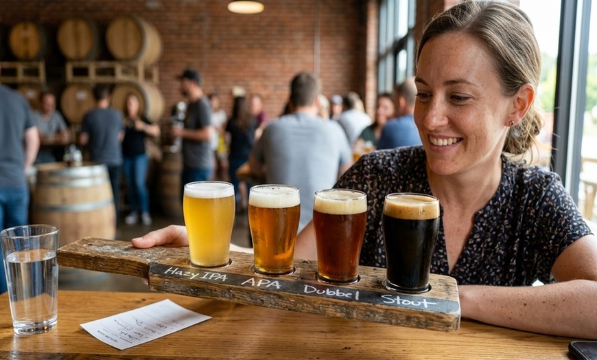Image 4: Enjoy a Tasting Flight and Pint Experience for Any Group Size