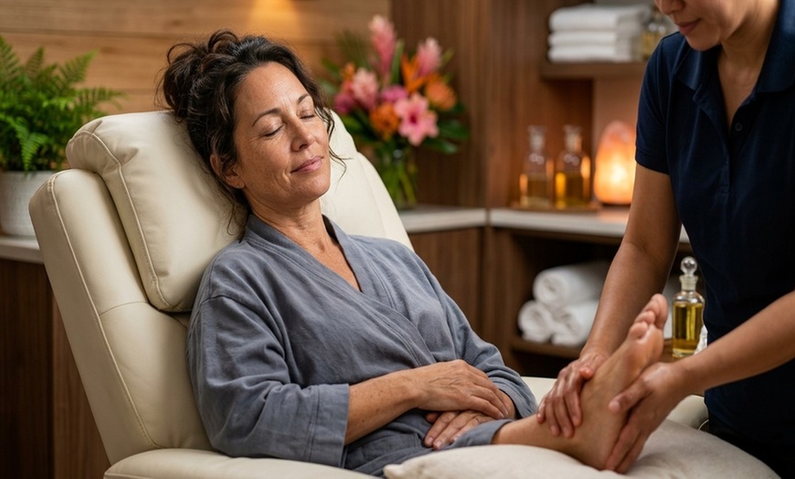 Image 3: Signature or Couple's Signature Foot Massage w/ Himalayan Salt Scrub