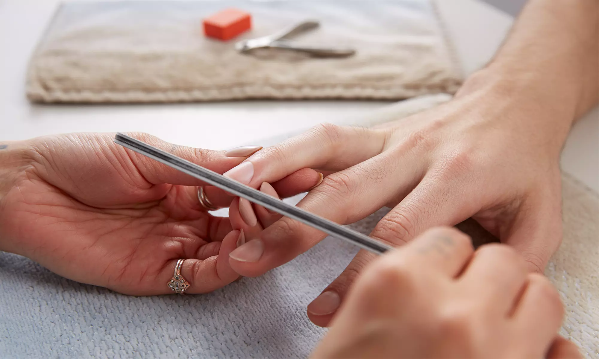 Basic and Gel - Manicure and Pedicure at Nails by Roxy and Danny (Up To 32% Off) - Second Medium