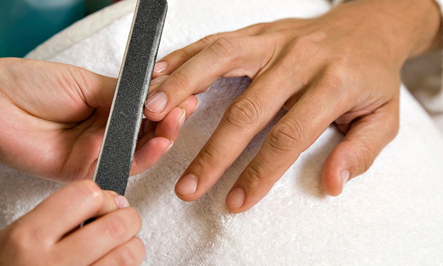 Image 1: Men's Manicure and Pedicure