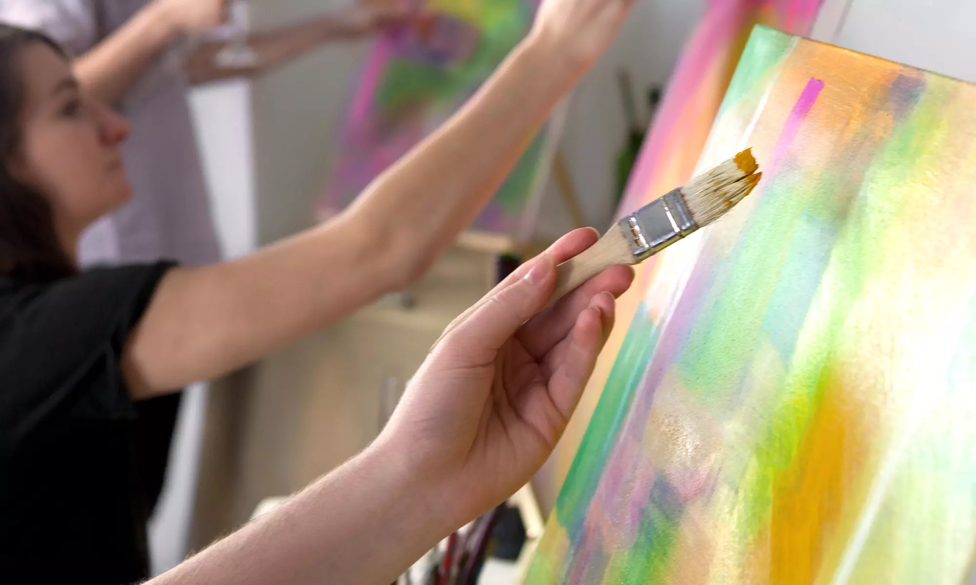 Party of Eight, or Twelve Adults or Kids from Paintastic Art Studios (Up to 59% Off) - Primary Image