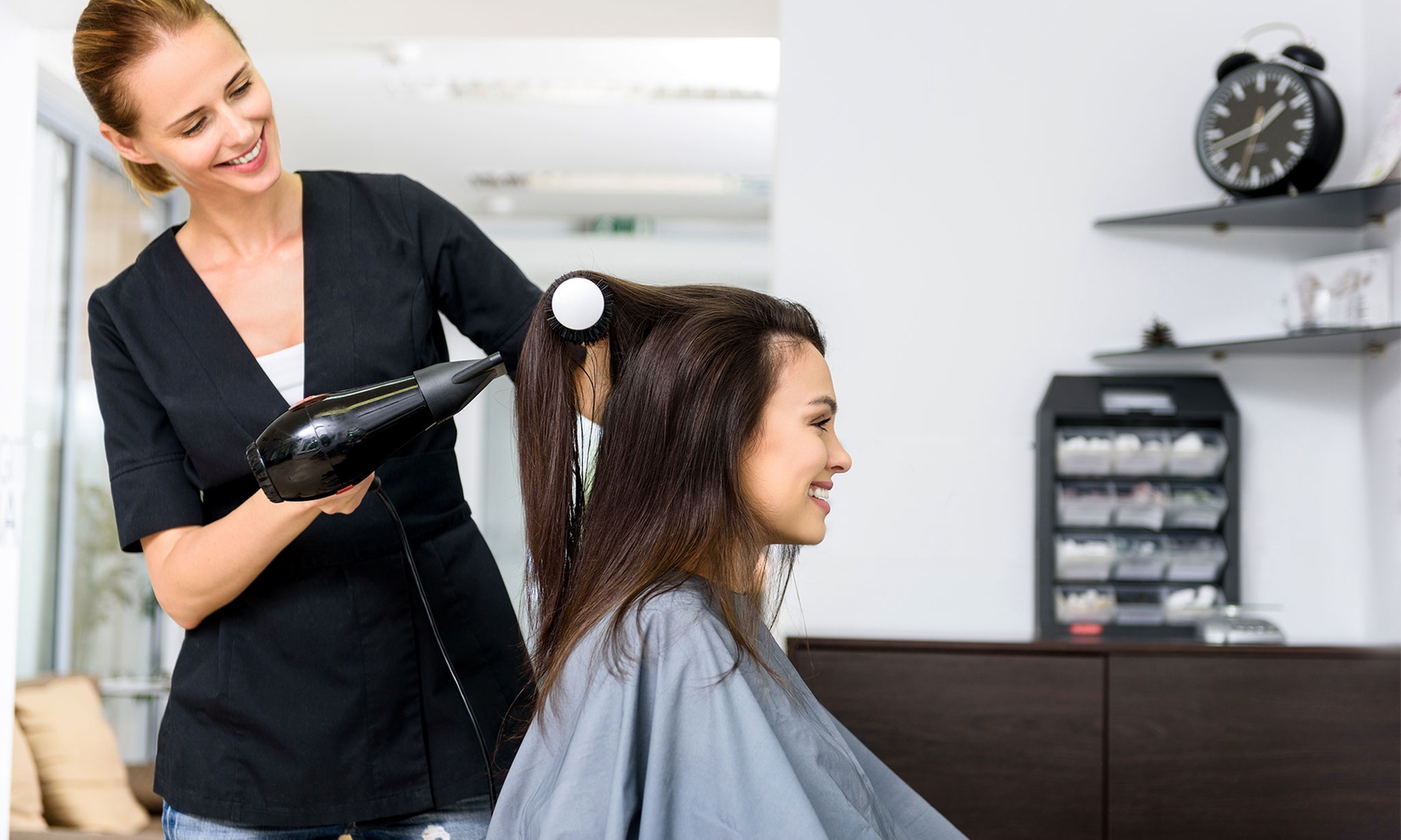 Haircut, Shampoo, Blowdry w/w/o Touch-Up, Full Color, or Highlights