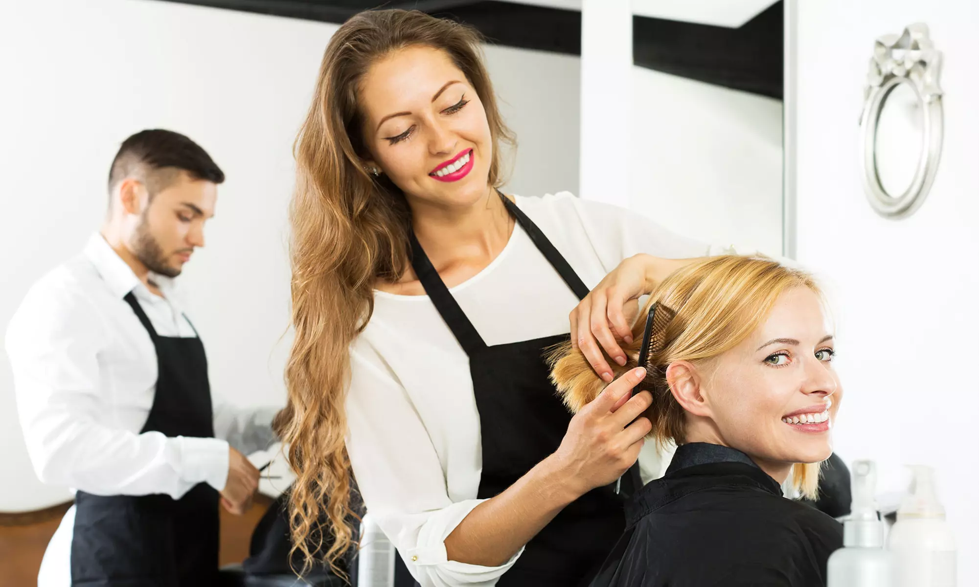 Haircut, Shampoo, Condition and Style w/ Optional Highlights at The Chelsea Salon + Barbershop (Up to 23% Off) - Primary Image