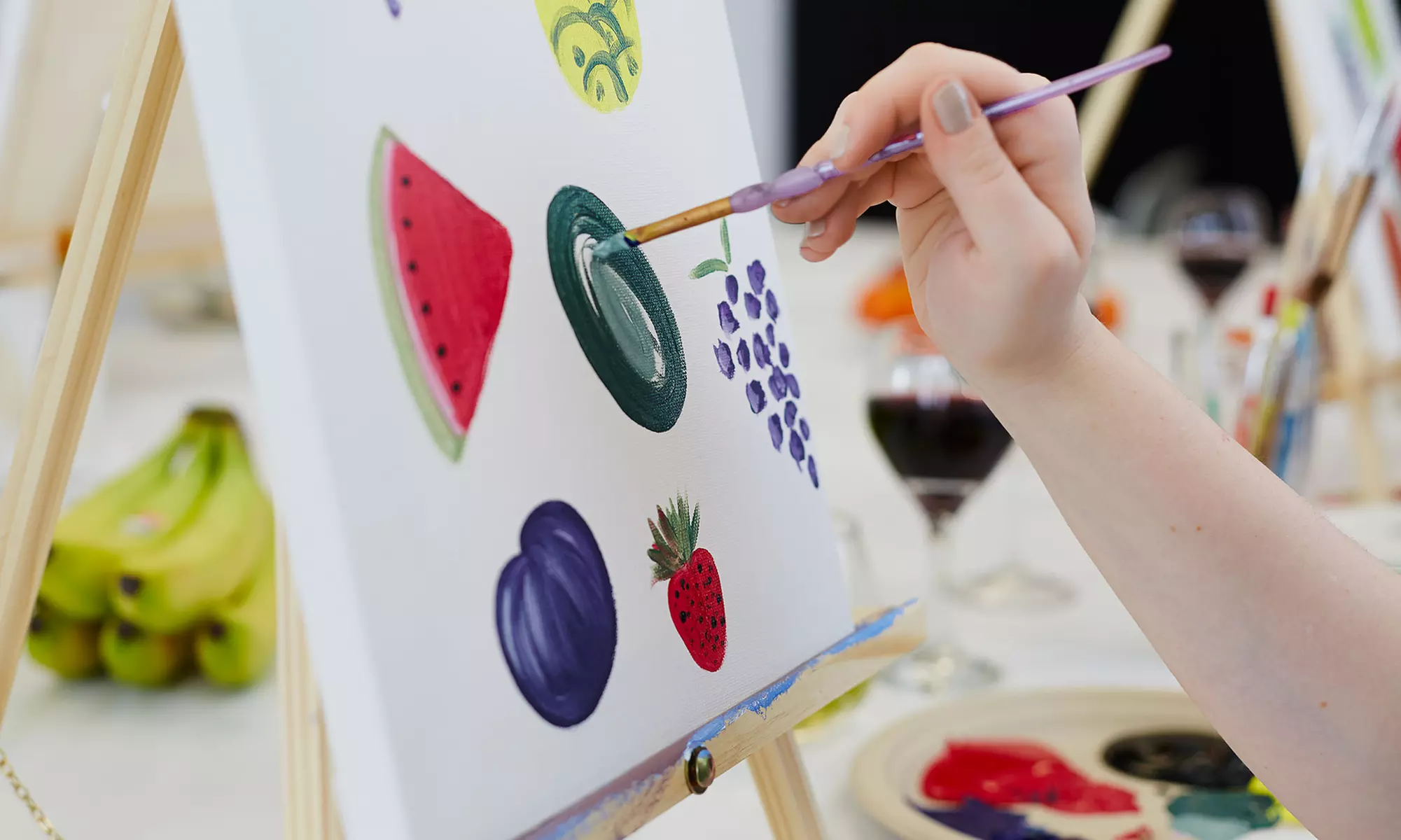 Wine and Paint Night for One or Two at Creative Sippin (Up to 50% Off) - Primary Image