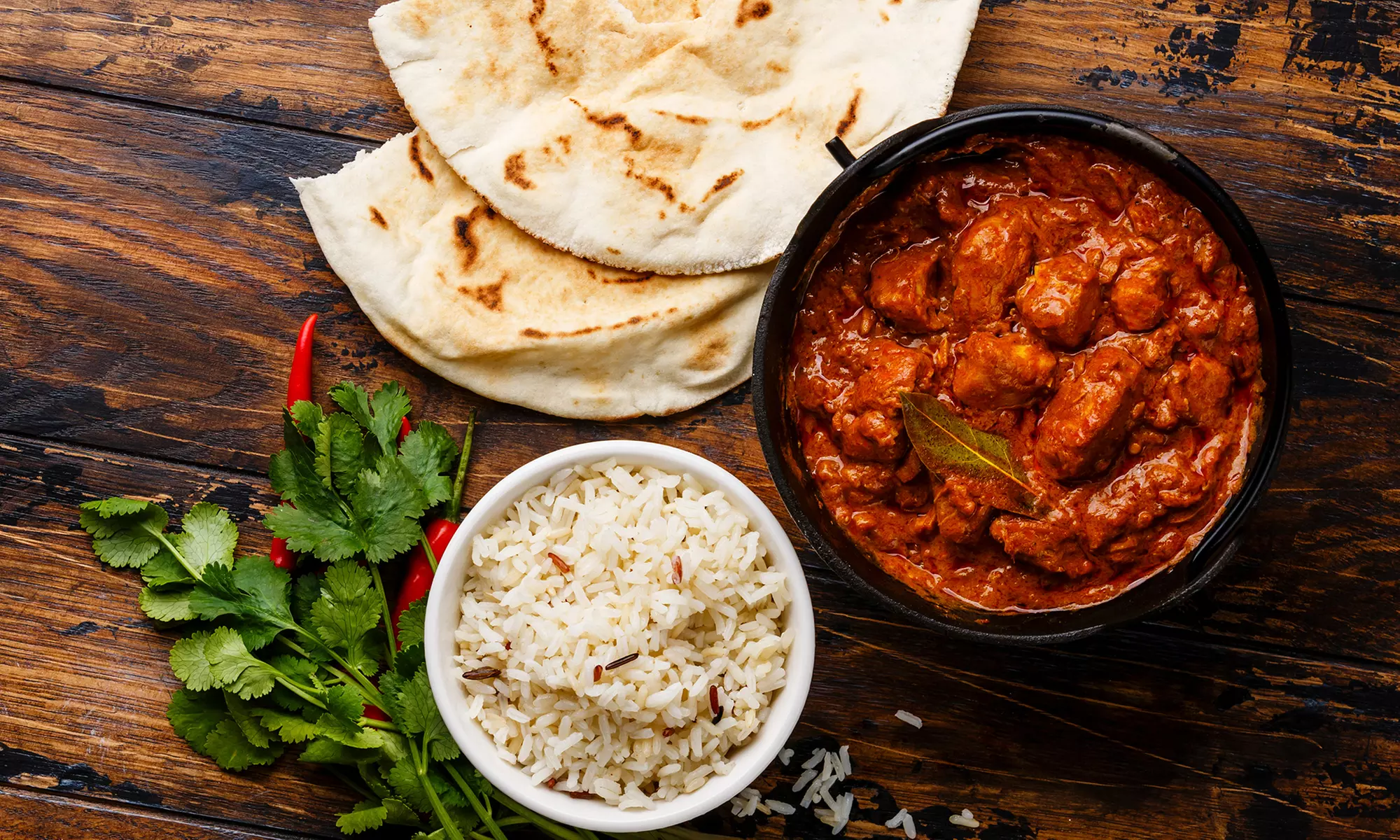 Authentisches indisches 2-Gänge-Menü mit Hähnchen, Lamm oder Biryani für 1-4 Personen (bis 32% sparen) - Primary Image