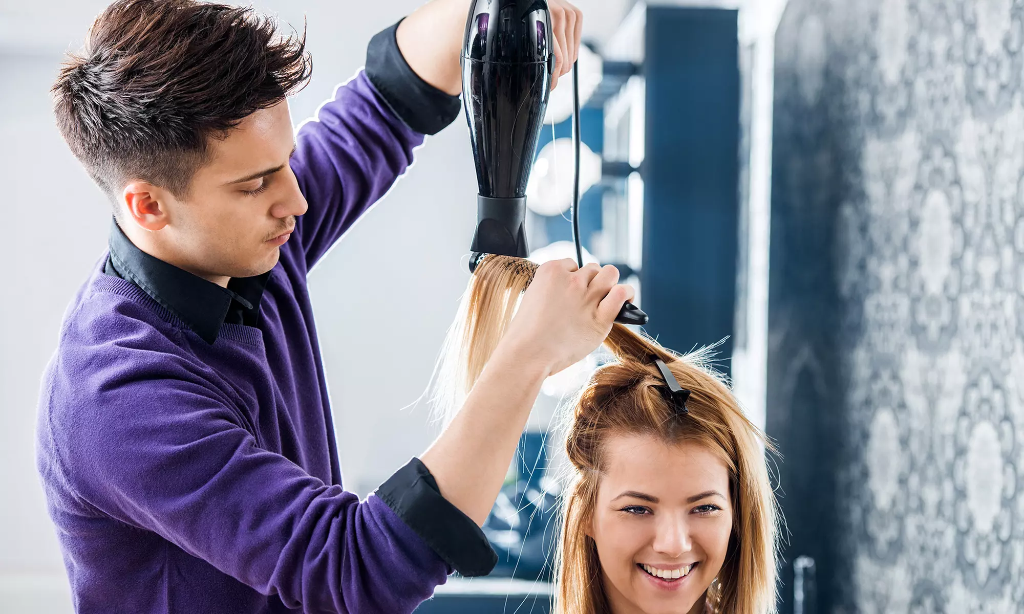 Haircut & Blowdry w/ Optional Deep Conditioning Treatment, Balayage, Partial or Full Highlights (Up to 66% Off) - Primary Image