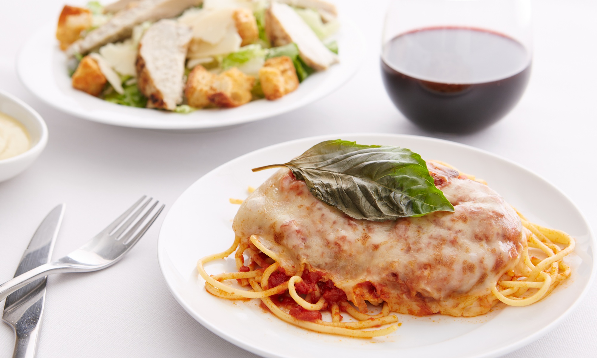 Enjoy Italian Delights: Meals for Two or Four with Appetizers & Drinks