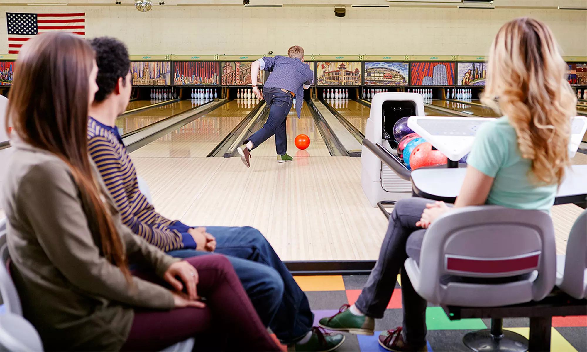 90-Minute Unlimited Bowling & Shoe Rental for Up to Five People at North Arlington Bowl-O-Drome (Up to 33% Off) - Primary Image