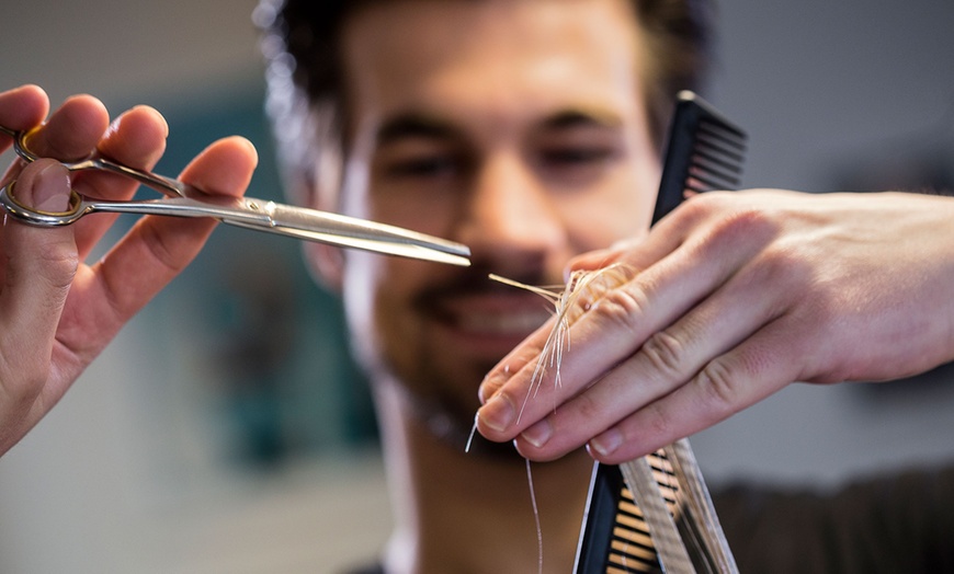 Haircut with Optional Services - Beyond Barbers | Groupon