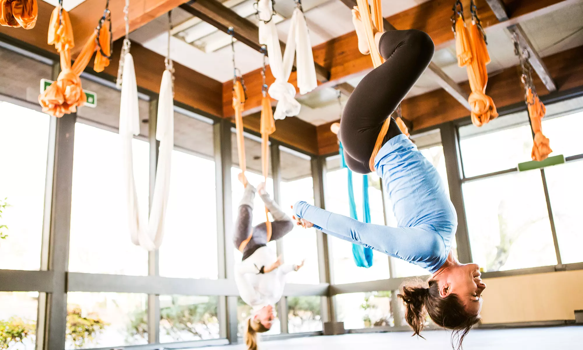 Five or Ten Aerial Yoga Classes at Central YMCA (Up to 63% Off) - Primary Image