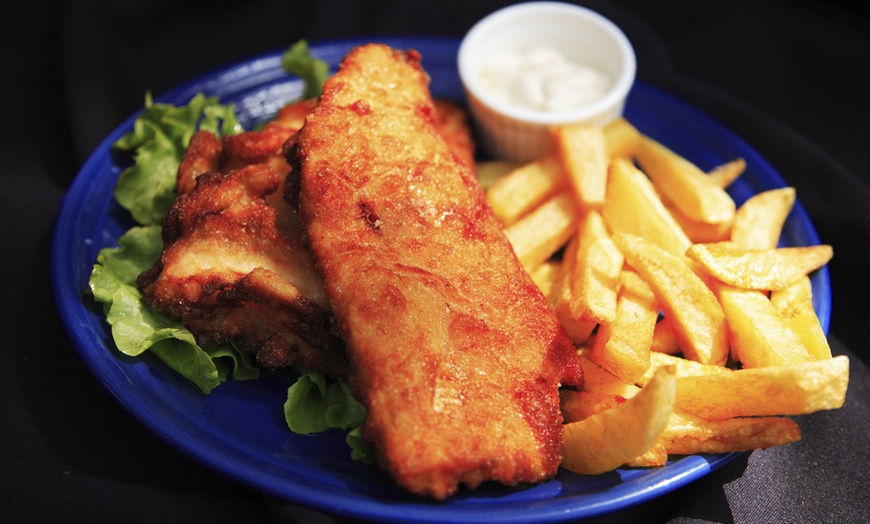 Image 1: $11 Fish and Chips with Drink