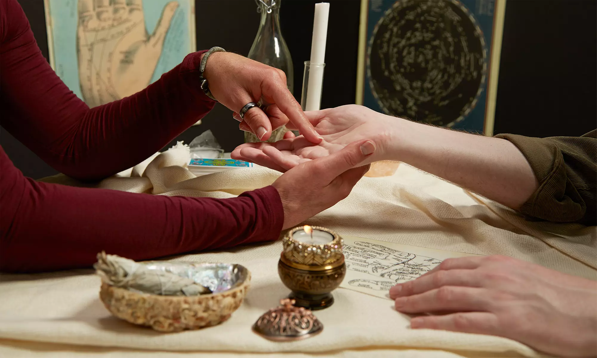 One or Two Palm-Reading Sessions and Optional Three-Card Tarot Spread at Psychic Solution Center (Up to 77% Off) - Primary Image