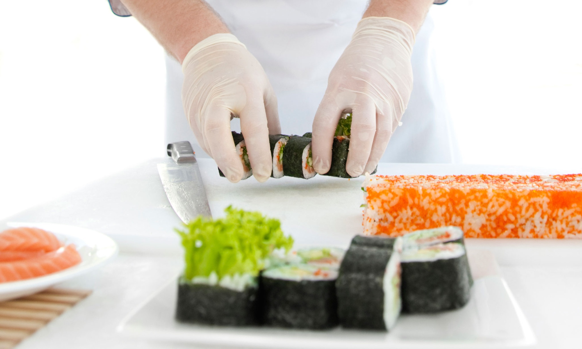Sushi-Kochkurs für Anfänger inkl. Getränke für 1 bis 4 Personen
