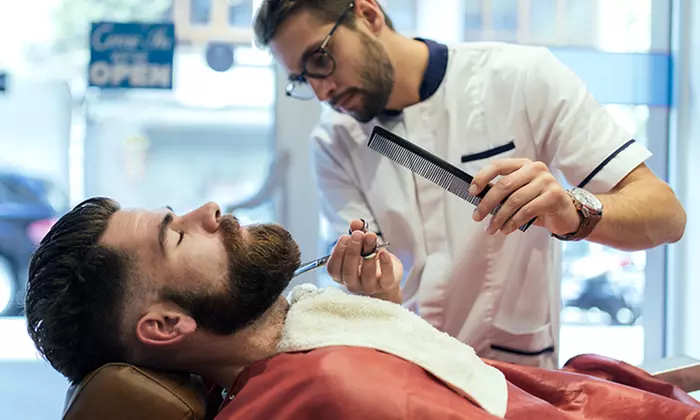 Men's Haircuts & Grooming Services with Beard Trim or Hot Towel Shave