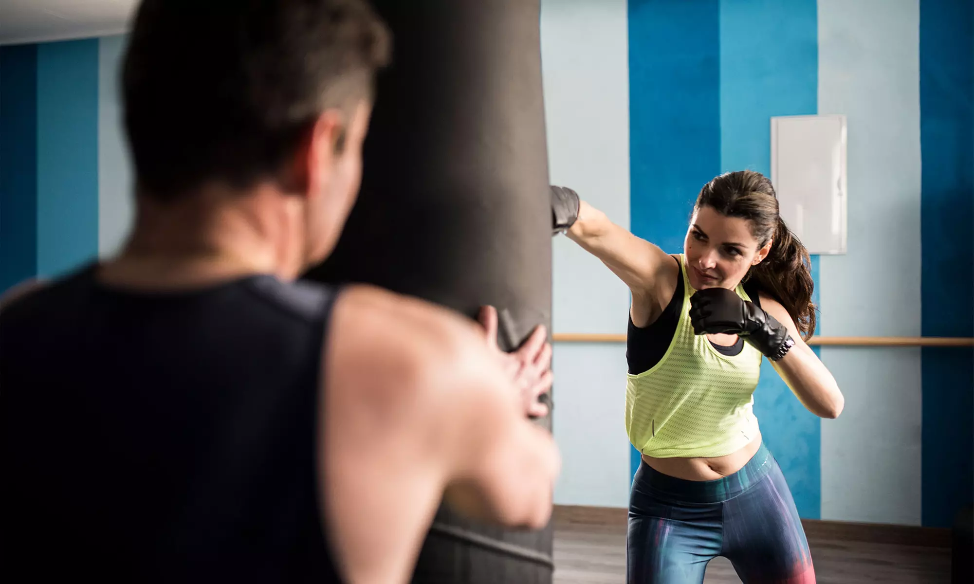 Boost Fitness with Kickboxing Classes and Gloves Combo