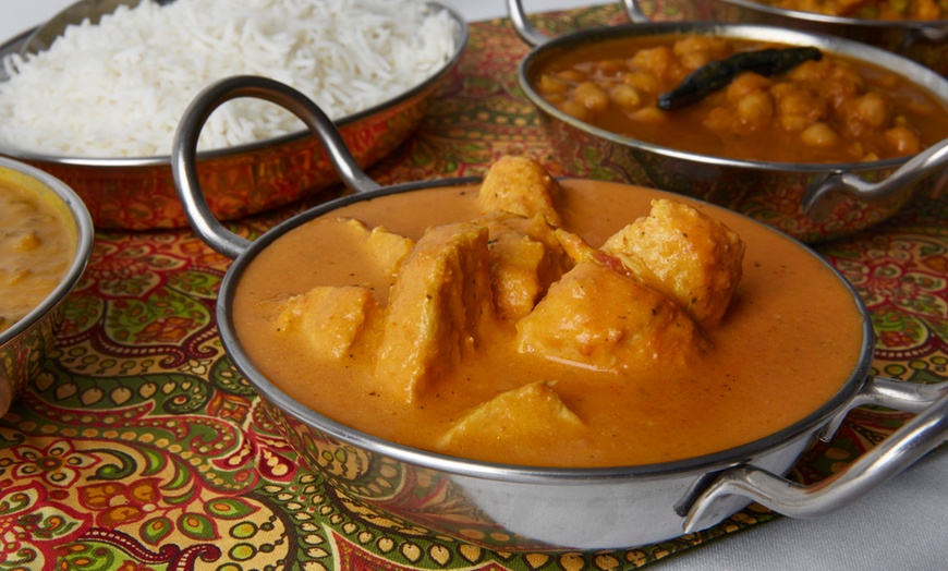 Image 1: Multi-Course Indian Meal with Wine for Two at Aachi Indian Cuisine