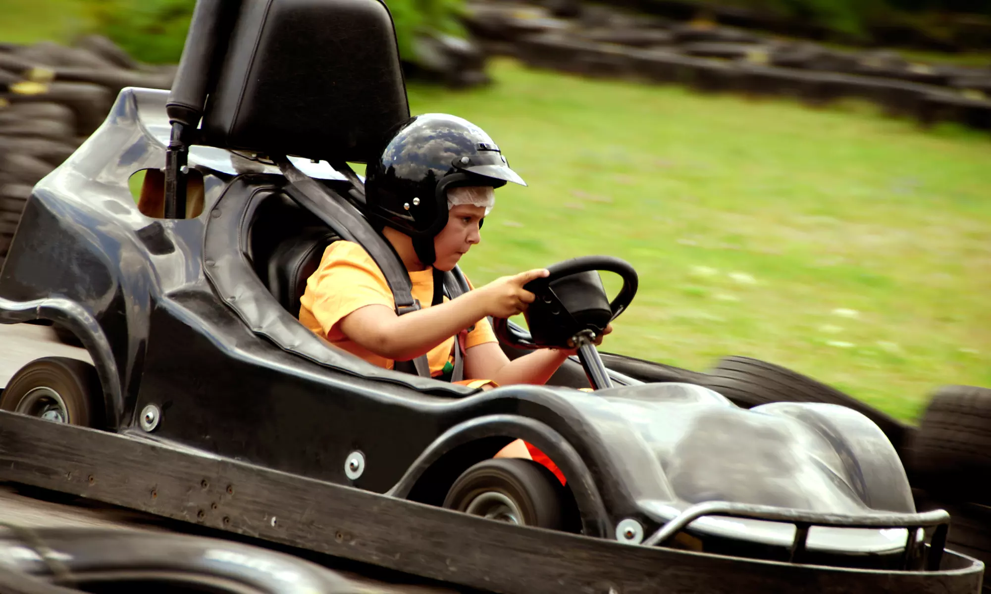 Admission to Three Attractions and Sodas for One, Two, or Four at Adventure Speedway (44% Off) - Primary Image