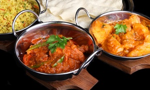 Bombay Masala: Menú hindú para dos personas con entrante, principal, postre y bebida desde 19,95 € junto a Plaza de España