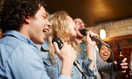 Private karaoke booth hire for up to 15 people with Cocktail jug (18 years & older)