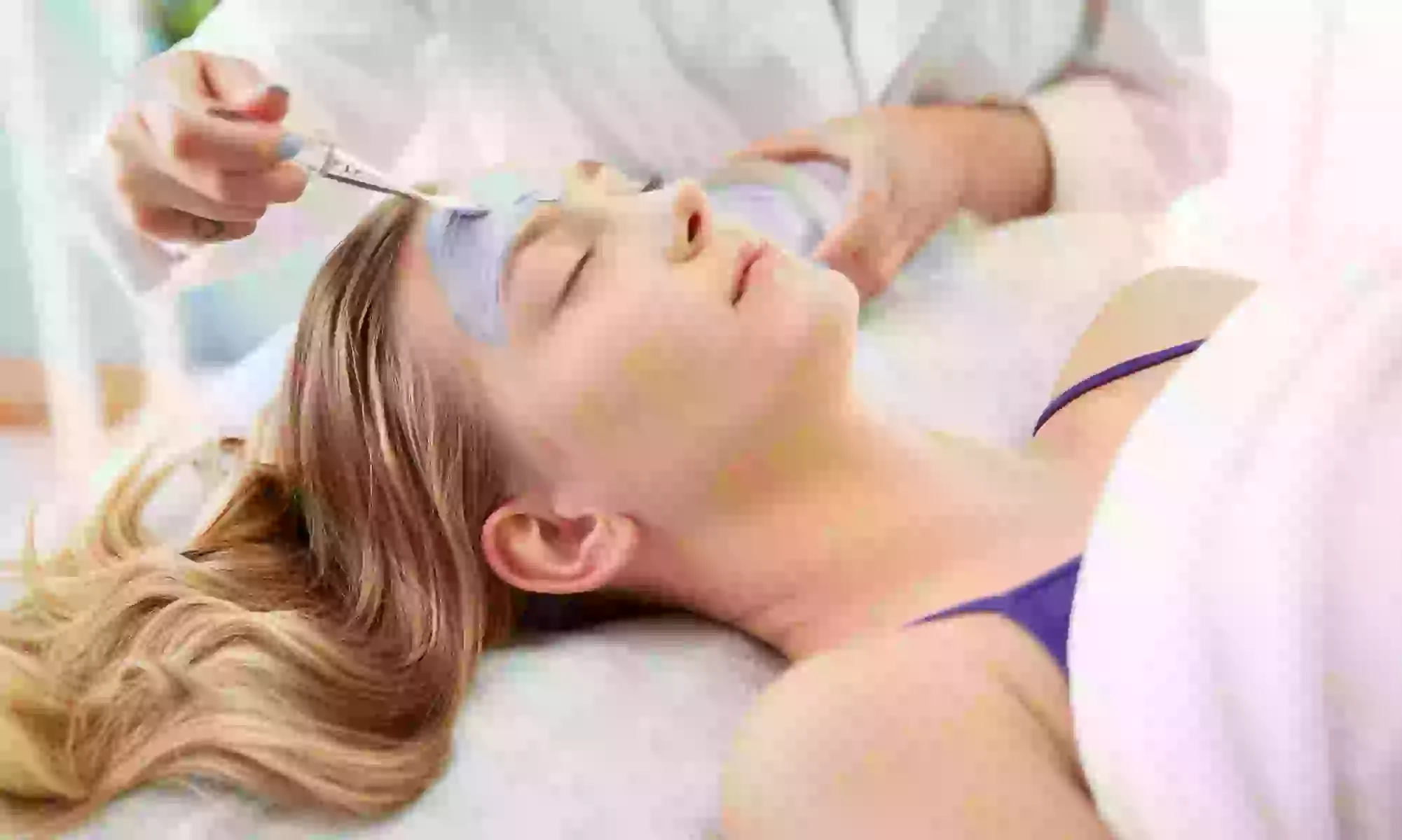 Enjoy a rejuvenating chemical peel experience at Fresh Face Society with options for face and neck, offering up to 50% off - Primary Image
